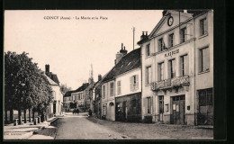 CPA Coincy, La Mairie Et La Place  - Other & Unclassified