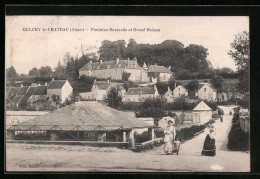 CPA Oulchy-le-Chateau, Fontaine Boutarde Et Grand Maison  - Sonstige & Ohne Zuordnung