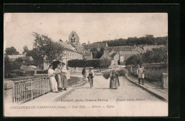 CPA Coulonges-en-Tardenois, Pont Sully, Mairie, Eglise  - Sonstige & Ohne Zuordnung
