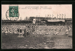 CPA Saint-Quentin, XXXVIme Fete Fédérale De Gymnastique, 1910  - Saint Quentin