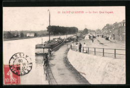 CPA Saint-Quentin, Le Port, Quai Gayant  - Saint Quentin