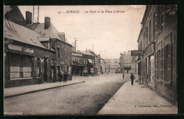 CPA Hirson, La Poste Et La Place D`Armes  - Hirson