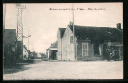 CPA Athies-sous-Laon, Rue De Laon  - Laon