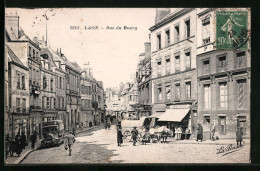 CPA Laon, Rue Du Bourg  - Laon