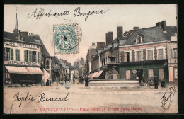 CPA Saint-Quentin, Place Henri IV Et Rue Saint-Martin  - Saint Quentin