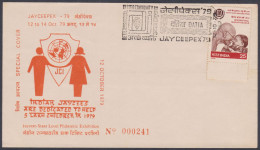 Inde India 1979 Special Cover Jaycees Stamp Exhibition, International Year Of Child, Man, Woman - Briefe U. Dokumente