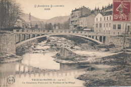 Vals Les Bains (07 Ardèche) Le Nouveau Pont Sur La Volane Et La Plage - édit. MB Série L'Ardèche Illustrée N° 8182 - Vals Les Bains