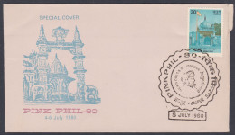 Inde India 1980 Special Cover Headdress Of Jodhpur, Culture, Elephant, Jagat Shiromani Temple, Hindu, Pictorial Postmark - Lettres & Documents