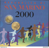 2000 Repubblica Di San Marino - Monete Divisionali - Serie Completa FDC - 1.000 Lire In Argento - Saint-Marin