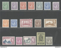 1938 -48 St. Lucia - Stanley Gibbons N. 128a/141 - 13 Valori - MNH** - Autres & Non Classés