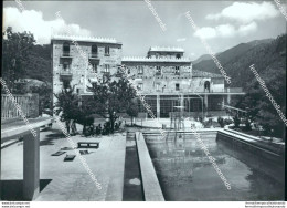 Bu364 Cartolina Acerno Piscina Del Castello Ed Albergo Deisogni Salerno Campania - Salerno