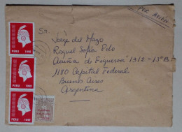 Pérou - Enveloppe Aérienne Avec Timbres Thématiques De La Culture Inca (1978) - Pérou