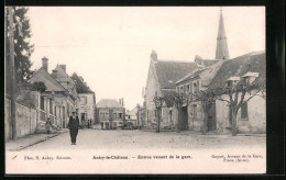 CPA Anizy-le-Chateau, Entrée Venant De La Gare  - Other & Unclassified