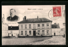 CPA Charly, La Mairie, Portrait De Emile Morlot (1859 - 1907)  - Autres & Non Classés