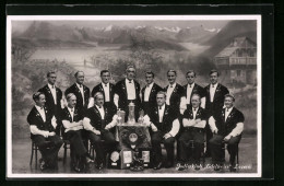 AK Luzern, Jodlerklub Edelweiss, Trachtenkapelle  - Musique Et Musiciens