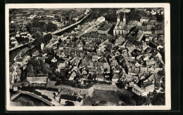 AK Eger, Fliegeraufnahme Der Altstadt  - Tchéquie