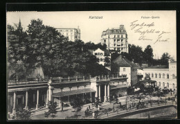 AK Karlsbad, Blick Auf Die Felsenquelle  - Czech Republic