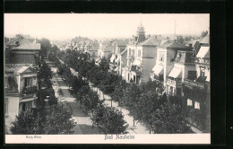 AK Bad Nauheim, Burgallee-Strasse Aus Der Vogelschau  - Bad Nauheim