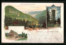 AK Schmücke, Gasthaus Schmücke, Schneekopfturm, Totalansicht  - Altri & Non Classificati