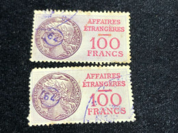 FRANCE Wedge Before (100 FRANCE Wedge) 2 Pcs 2 Stamps Quality Good - Colecciones