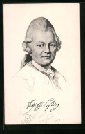 AK Portrait Von Gotth. Ephr. Lessing, Schriftsteller  - Ecrivains