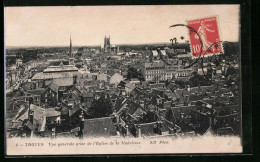 CPA Troyes, Vue Générale Prise De L'Eglise De La Madeleine  - Troyes