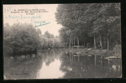 CPA Romilly-sur-Seine, Propriété De MM. Hérissez Raverdeau, Le Canal  - Romilly-sur-Seine