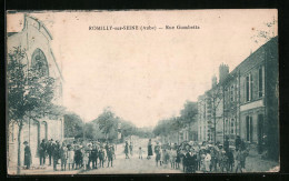 CPA Romilly-sur-Seine, Rue Gambetta  - Romilly-sur-Seine
