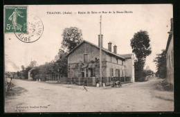 CPA Trainel, Route De Sens Et Rue De La Basse-Borde  - Other & Unclassified