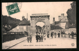 CPA Bar-sur-Seine, Entrée De Ville à La Porte De Chatillon  - Andere & Zonder Classificatie