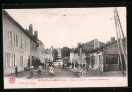 CPA Brienne-le-Chateau, Avenue De La Gare Et Rue De Beauffremont, Hotel De La Gare Blanche  - Andere & Zonder Classificatie
