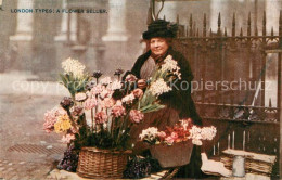 73771396 London__UK Types A Flower Seller Celesque Series - Other & Unclassified