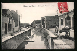 CPA Mussy-sur-Seine, Le Canal, Quai Du Lavoir  - Otros & Sin Clasificación