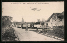 CPA Villiers-Herbisse, Entrée Du Village Par La Route De Mailly Le Camp  - Mailly-le-Camp