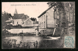 CPA Bossancourt, Le Moulin Et L'Église  - Andere & Zonder Classificatie