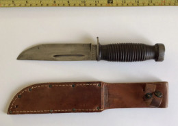 Vintage Et Rare Case 337 6" Q WW2 Couteau De Combat Bon État - Armes Blanches