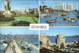 71842514 Istanbul Constantinopel Denkmal Boote Burg Galata Bruecke Istanbul - Türkei