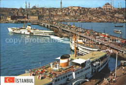 71842360 Istanbul Constantinopel Galata Bruecke Neue Moschee Dampfer Istanbul - Turkey