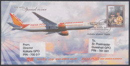 Inde India 2007 Special Cover Air India Post Cargo, Aeroplane, Airplane, Jet, Aircraft, First Flight, Pictorial Postmark - Covers & Documents