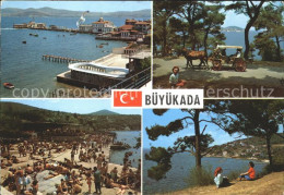 71842297 Istanbul Constantinopel Bueyuekada Pferdekutsche Strandleben Istanbul - Turquia