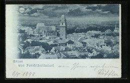 Mondschein-AK Perchtoldsdorf, Teilansicht  - Other & Unclassified