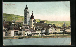 AK Stein A. D. Donau, Teilansicht Mit Kirche  - Otros & Sin Clasificación