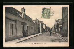 CPA Chabris, Rue Du Pont, Vue De La Rue  - Sonstige & Ohne Zuordnung