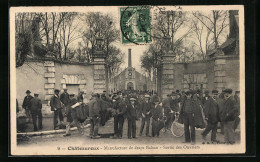 CPA Châteauroux, Manufacture De Draps Balsan, Sortie Des Ouvriers  - Autres & Non Classés