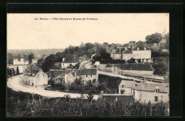 CPA Le Blanc, Ville Haute Et Route De Poitiers  - Le Blanc