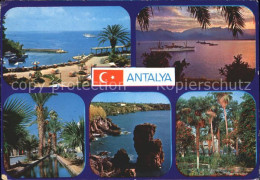 71842151 Antalya Palmen Promenade Dampfer Antalya - Turkije