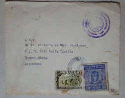 Paraguay - Enveloppe Circulée Avec Timbres Thématiques Par Avion (1955) - Paraguay