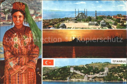 71841723 Istanbul Constantinopel Nationaltracht Teilansichten Istanbul - Turquie
