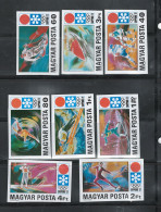 HUNGARY "WINTER OLYMPICS - JAPAN" 1971, IMPERF.SET #2114-2121 MNH - Unused Stamps