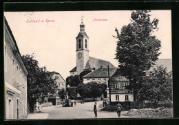 AK Sohland / Spree, Am Marktplatz Mit Hotel Und Kirche  - Sonstige & Ohne Zuordnung